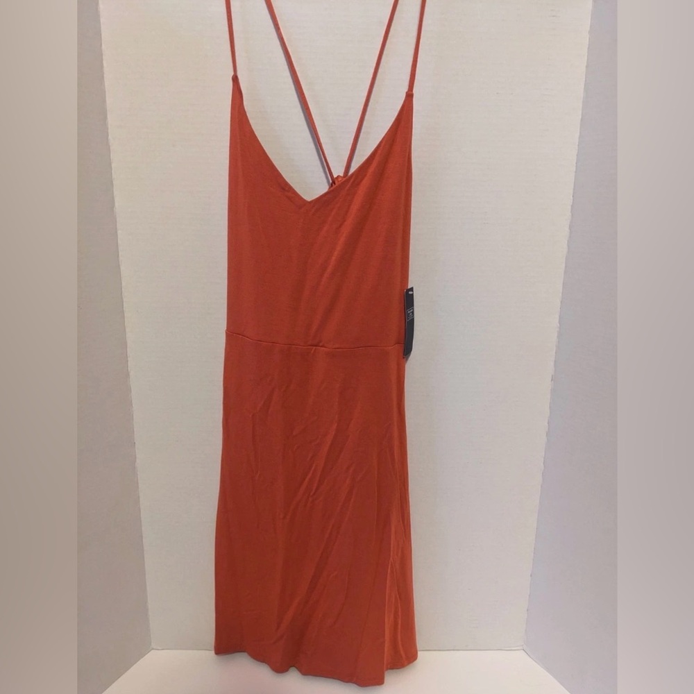 NWT - Abercrombie & Fitch Vibrant Orange Strappy Short Dress